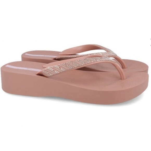 Ipanema Shoes - Ipanema Women's Mesh VIII Platform Sandals, Pink/Rose Flip Flop Size 8